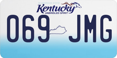 KY license plate 069JMG