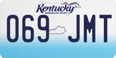 KY license plate 069JMT
