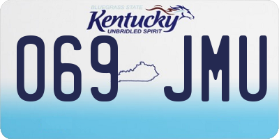 KY license plate 069JMU