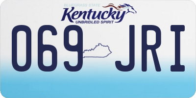 KY license plate 069JRI