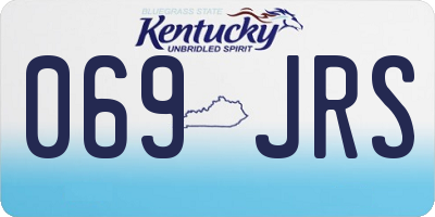 KY license plate 069JRS