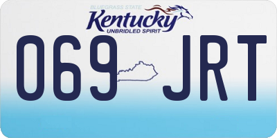KY license plate 069JRT