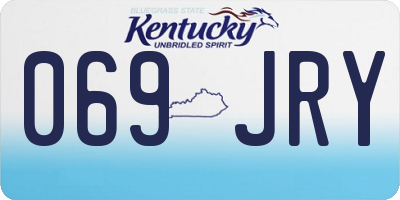 KY license plate 069JRY