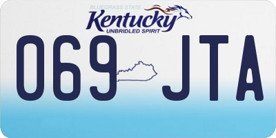 KY license plate 069JTA