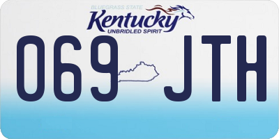 KY license plate 069JTH