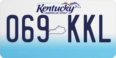 KY license plate 069KKL