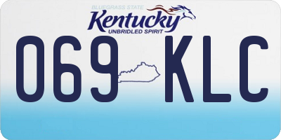 KY license plate 069KLC