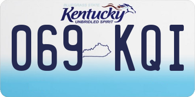 KY license plate 069KQI