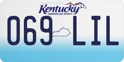 KY license plate 069LIL