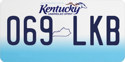 KY license plate 069LKB