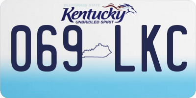 KY license plate 069LKC