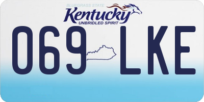 KY license plate 069LKE
