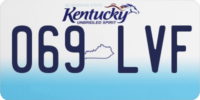 KY license plate 069LVF