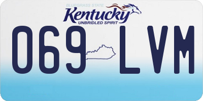 KY license plate 069LVM