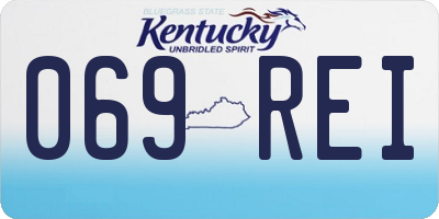KY license plate 069REI