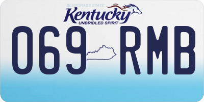 KY license plate 069RMB