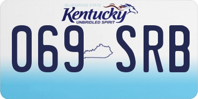 KY license plate 069SRB