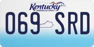 KY license plate 069SRD