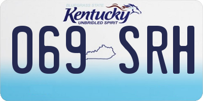 KY license plate 069SRH