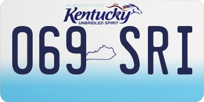 KY license plate 069SRI