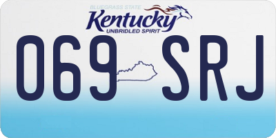 KY license plate 069SRJ