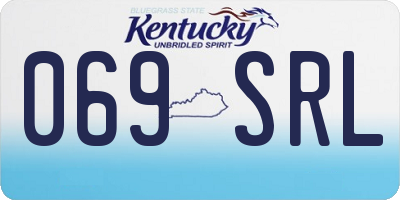 KY license plate 069SRL