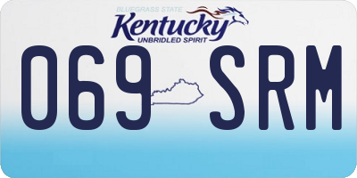 KY license plate 069SRM