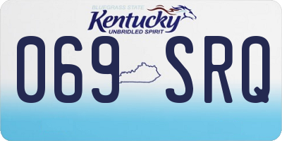 KY license plate 069SRQ