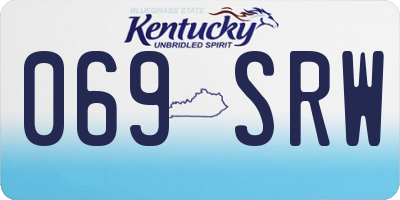 KY license plate 069SRW