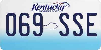 KY license plate 069SSE