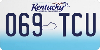 KY license plate 069TCU