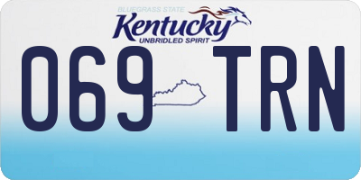 KY license plate 069TRN