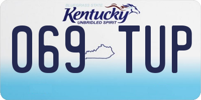 KY license plate 069TUP