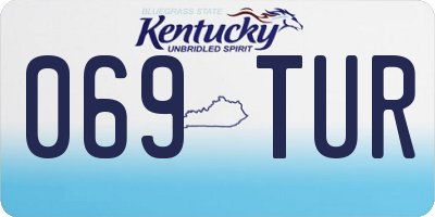 KY license plate 069TUR