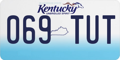 KY license plate 069TUT