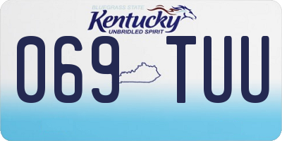 KY license plate 069TUU