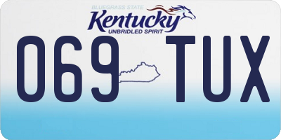 KY license plate 069TUX
