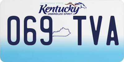 KY license plate 069TVA