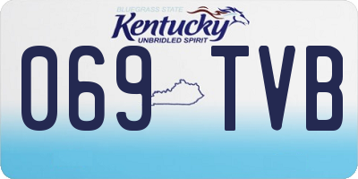 KY license plate 069TVB