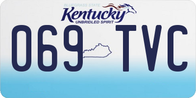 KY license plate 069TVC