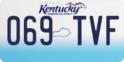 KY license plate 069TVF
