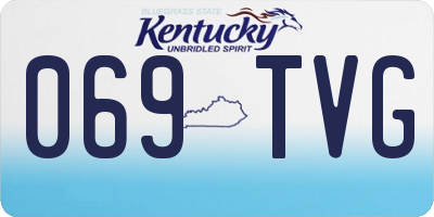 KY license plate 069TVG
