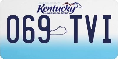 KY license plate 069TVI