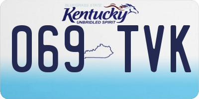 KY license plate 069TVK