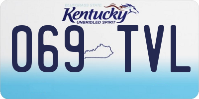 KY license plate 069TVL