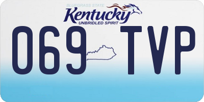 KY license plate 069TVP