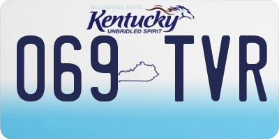 KY license plate 069TVR