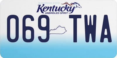 KY license plate 069TWA