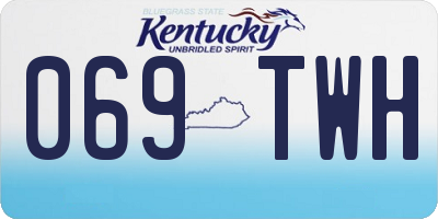 KY license plate 069TWH