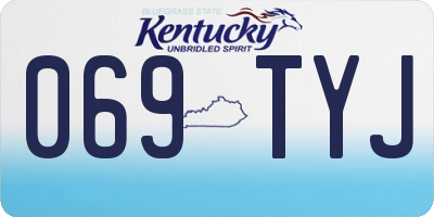 KY license plate 069TYJ